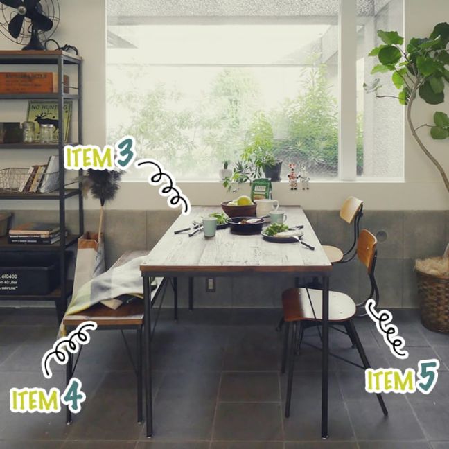 ライフレーベル(LIFELABEL)オリジナル家具 IRONテーブル&ベンチ&チェア