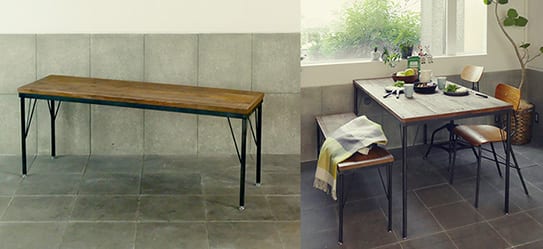 ライフレーベル(LIFELABEL)オリジナル家具 IRONベンチ