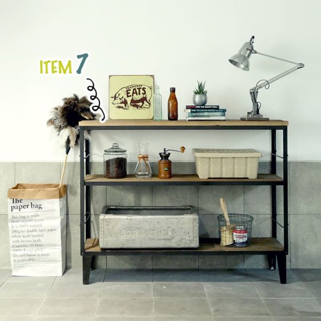 ライフレーベル(LIFELABEL)オリジナル家具 IRONシェルフMid